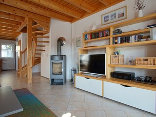 Kaminofen im Wohnzimmer