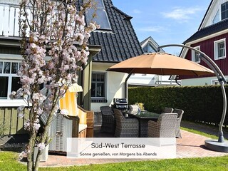 Terrasse mit Süd West Ausrichtung