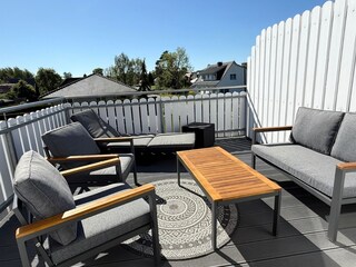 Dachterrasse Richtung Westen, Zugang vom Masterbedroom