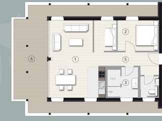 Appartamento per vacanze Sellin Pianta del piano 20