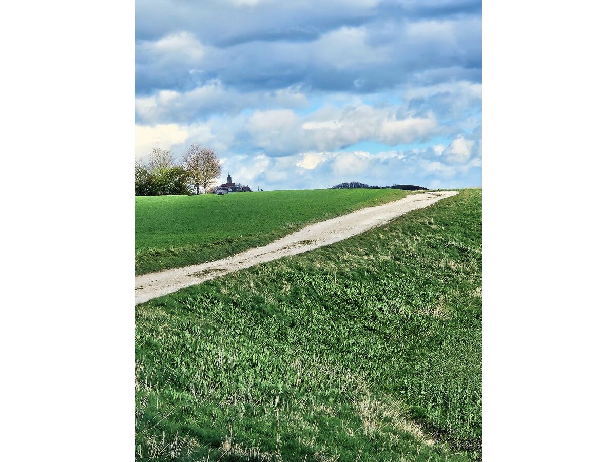 Wanderweg - am Horizont die Leuchtenburg