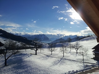 Aussicht vom Balkon