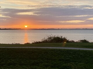 Sonnenaufgang, Blick von der Terrasse