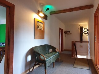 Blick vom Bad in den Flur