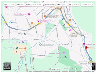 Upland-Flair Ferienwohnungen - Lage auf Google Maps