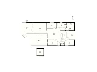 Ferienhaus Bjerge Strand Grundriss 19