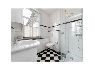 Tageslicht-Badezimmer mit Dusche