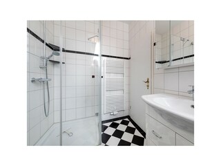 Tageslicht-Badezimmer mit Dusche