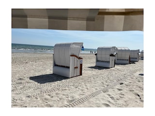 Eigener Strandkorb am Strand von Scharbeutz