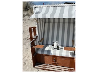 Eigener Strandkorb am Strand von Scharbeutz