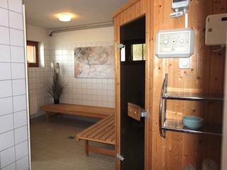 Sauna im Gemeinschaftskeller