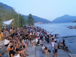 Luganos Nachtleben, 25?km von der Unterkunft