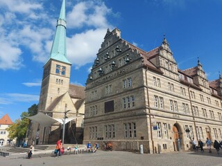 Hameln Hochzeitshaus mit Rattenfänger-Glockenspiel