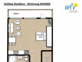 Apartamento de vacaciones Borkum Plano de planta 1