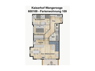 Appartamento per vacanze Wangerooge Registrazione all'aperto 17