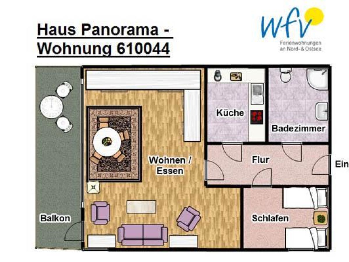 Ferienwohnung Haus Panorama 610044 Wangerooge Firma Wfv Wohnen
