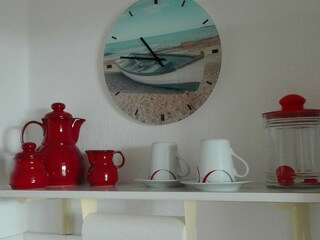 Küchenuhr für die Urlaubszeit