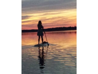 Standup Paddeln auf dem See