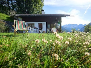 Haus mit Blick auf die Verwall Gebirge im Osten