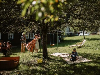 Hus Sigritta Garten hinter dem Haus