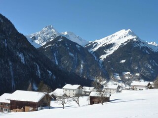 Blick nach St. Gallenkirch vom Haus