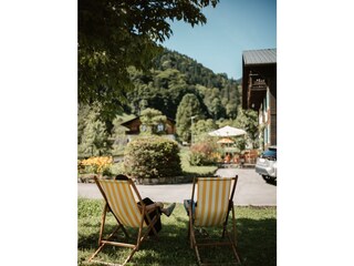 Hus Sigritta Blick in den Garten