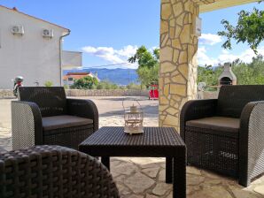 Two bedroom apartment with terrace Polje, Krk A-18669-b