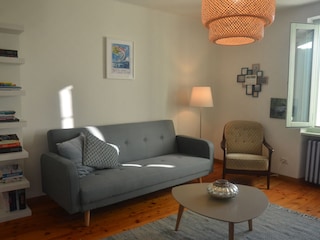 Oberes Wohnzimmer mit 2 Schlafsofas