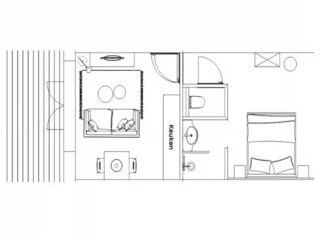 Appartement Zoutelande Plan d'étage 41