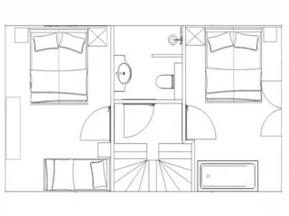 Appartement Zoutelande Plan d'étage 27