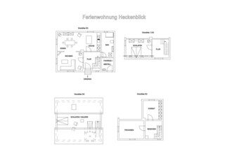 Grundriss Ferienwohnung Hecken-Blick
