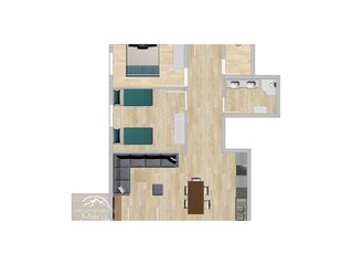 Appartamento per vacanze Fürth bei Kaprun Pianta del piano 24