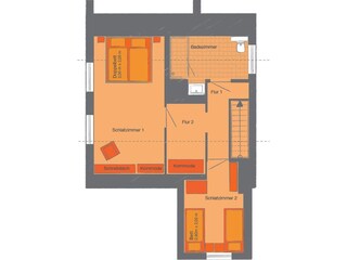 Ferienhaus Lee_Dachgeschoss