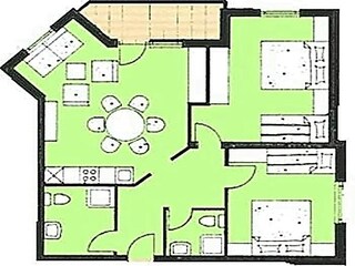 Vakantieappartement Fürth bei Kaprun Grondplan 7
