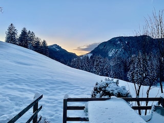 Aussicht von der Terrasse aus - Westseite