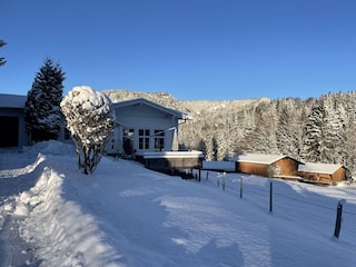 Auf dem Weg zum Chalet Alpenlicht
