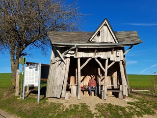 Wanderpause in der belgischen Eifel
