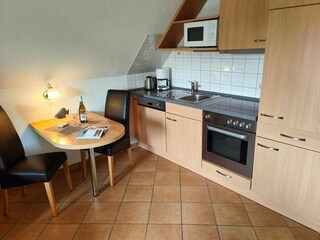 Essplatz und Küche