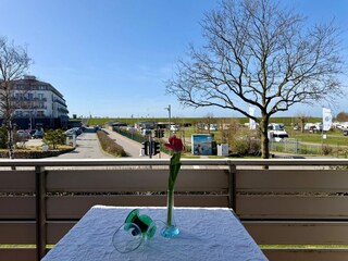Blick vom Balkon