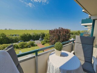 Deichblick vom Balkon