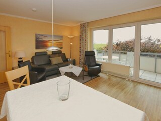 Essplatz im Wohnzimmer