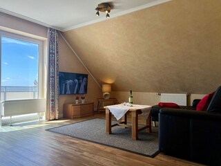 Wohnzimmer mit Meerblick