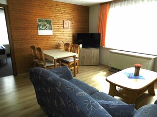 Essplatz im Wohnzimmer