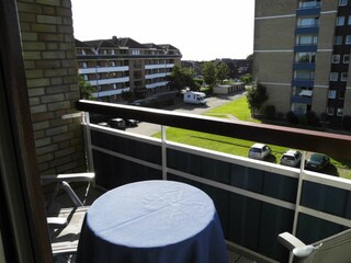 Blick vom Balkon