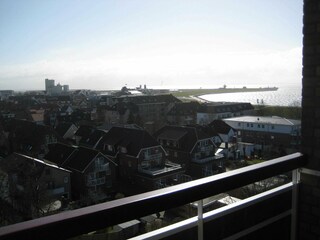 Ausblick Richtung Hafen und Nordsee