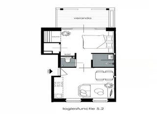 Appartement Zoutelande Plan d'étage 39