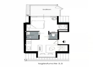 Apartamento Zoutelande Plano de planta 17