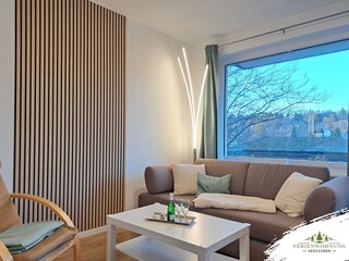 Wohnzimmer mit Schlafcouch