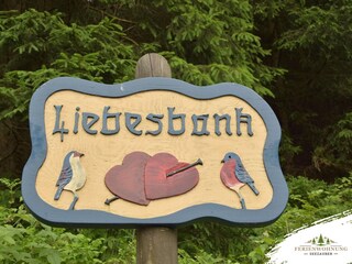 Schild Liebesbankweg