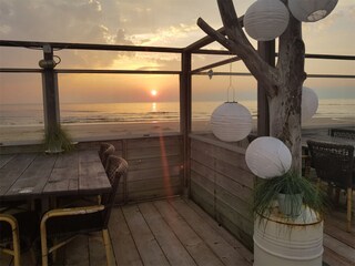 Enjoy the sunset at "Strand Noord".
